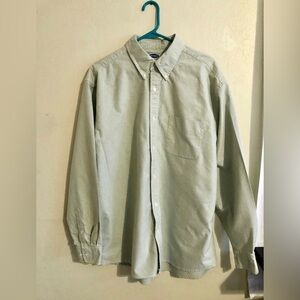 Old Navy Men’s Pistachio Green Heavy Weight Cotton Button Front Shirt
